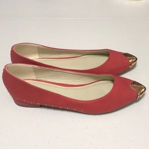MARK by AVON Coral & Goldtone Accent Shoes